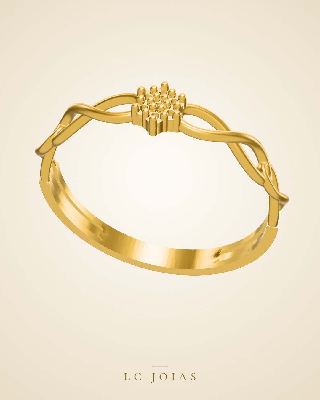 Anel 6413 an em ouro