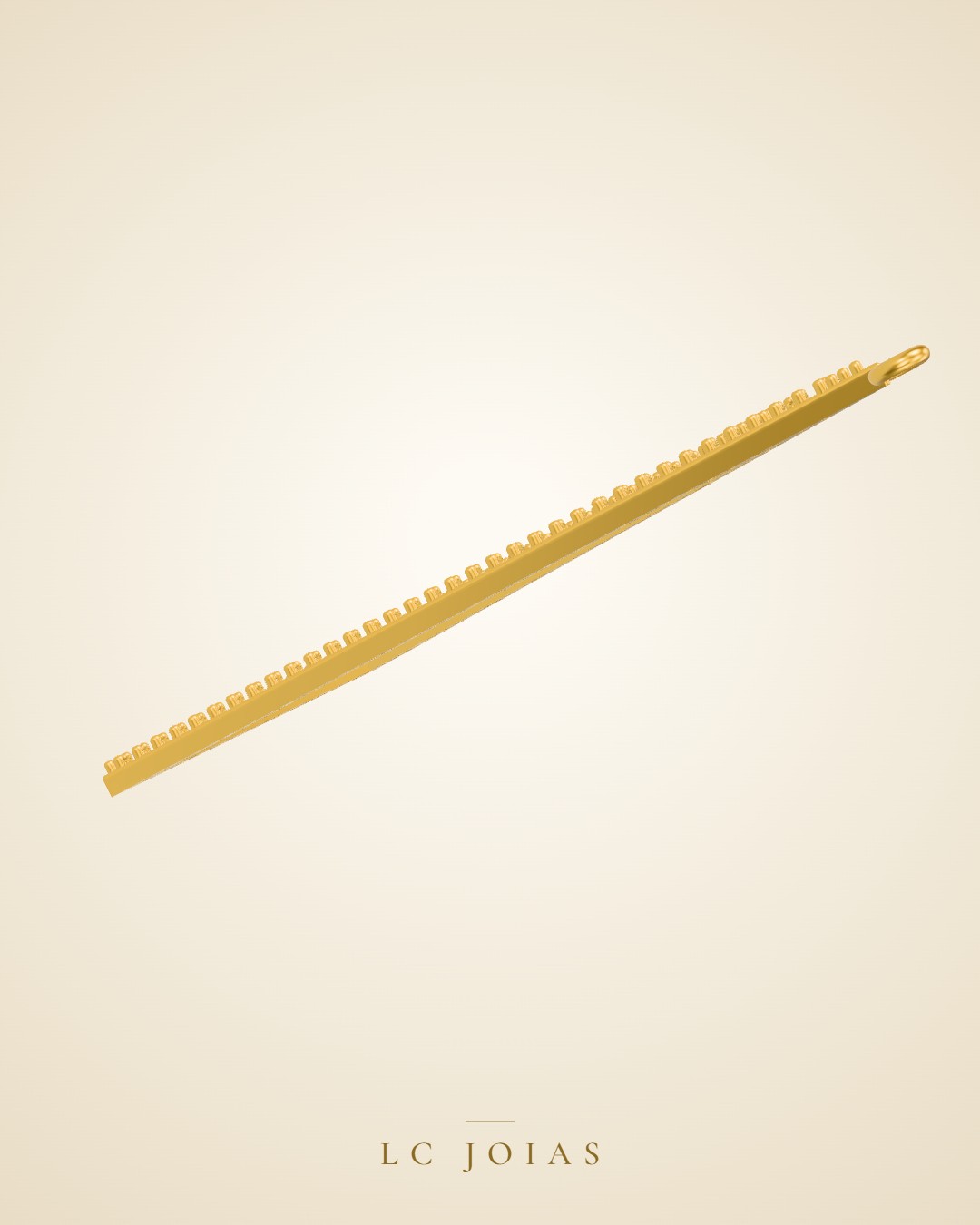 Brinco 7407 br espelhar em ouro