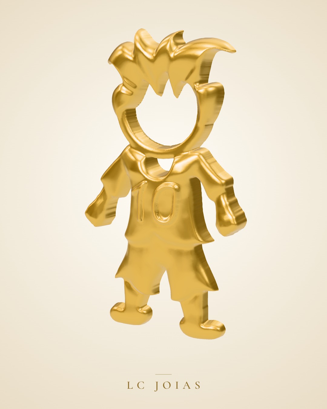 Pingente 3611 ping menino em ouro