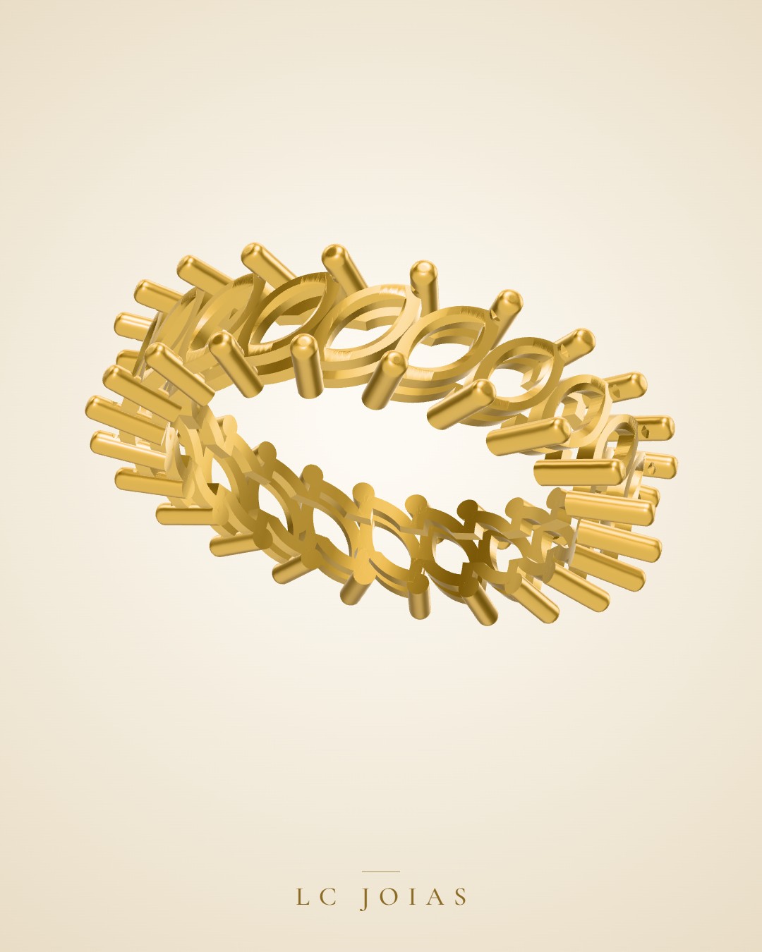 Anel 8180 an em ouro