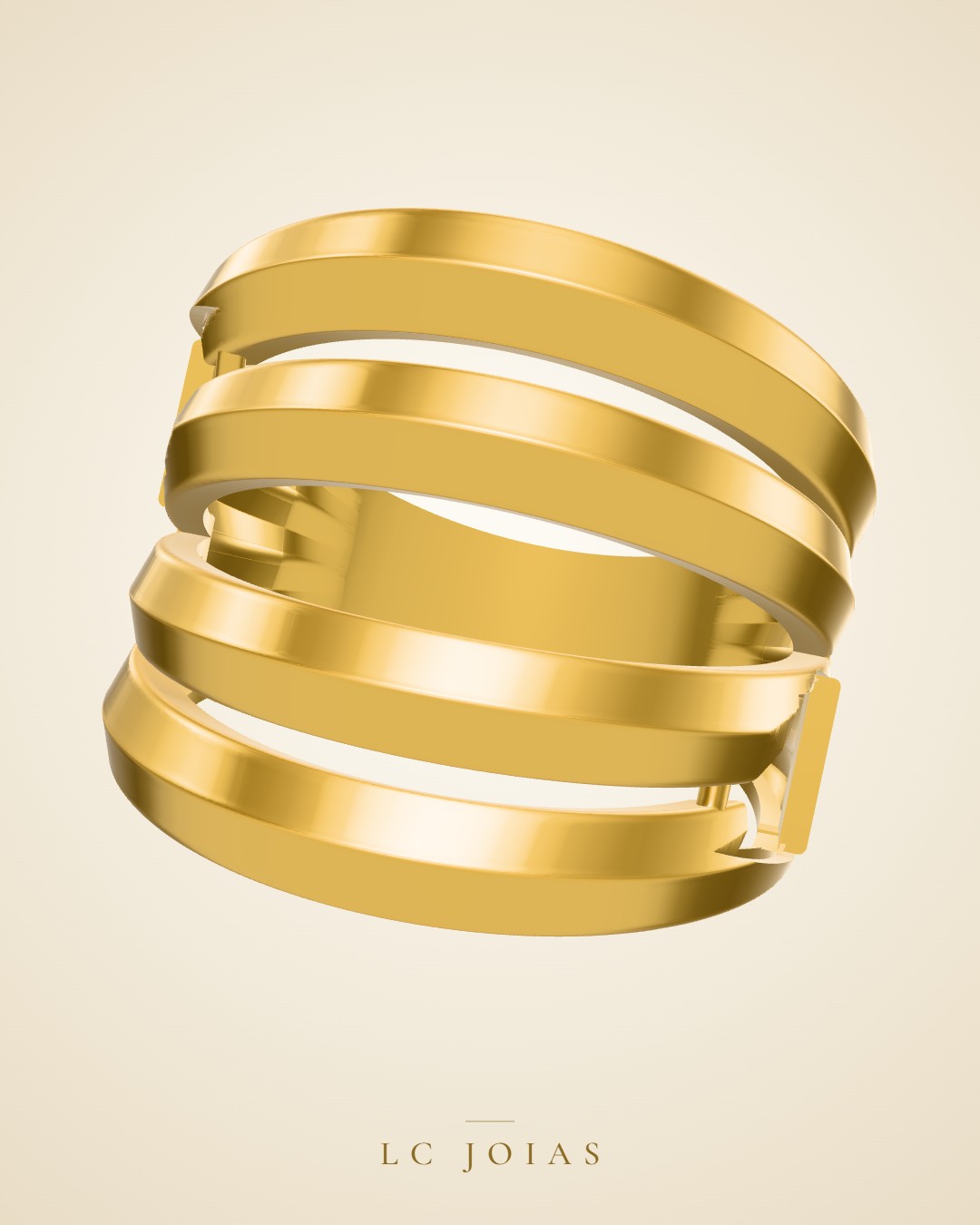 Anel 7778 an em ouro
