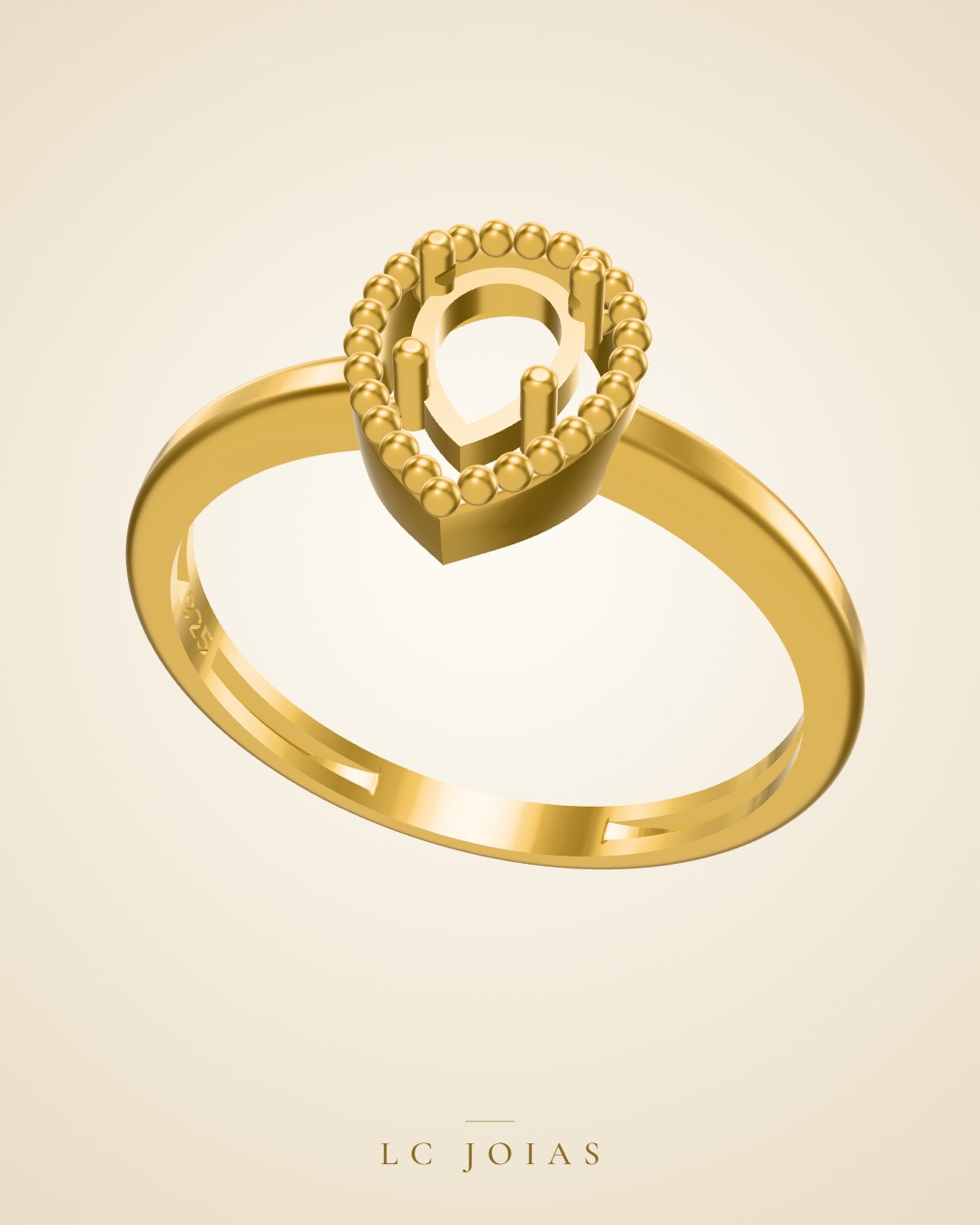 Anel ag 2218 an em ouro