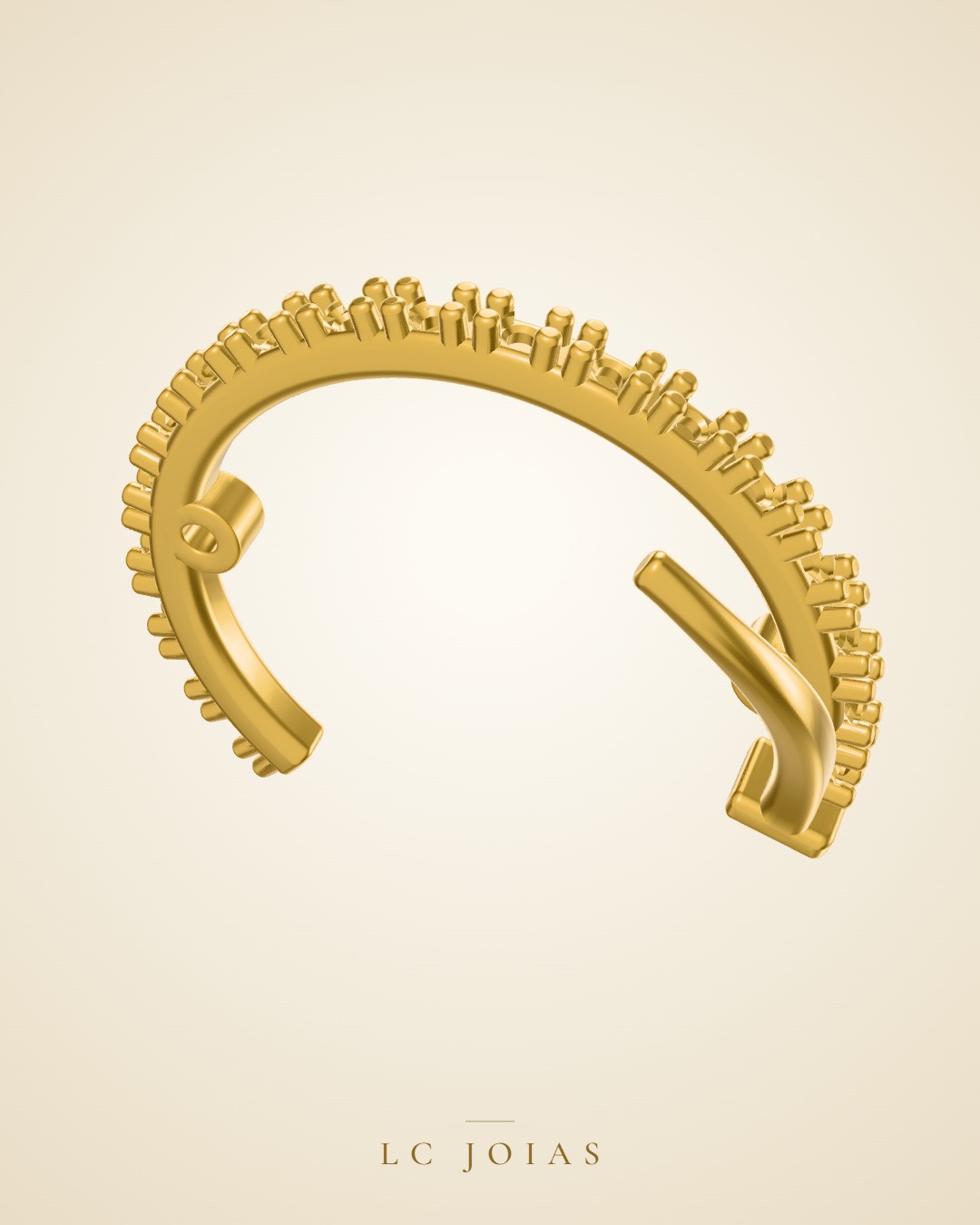 Brinco 7920 br espelho em ouro