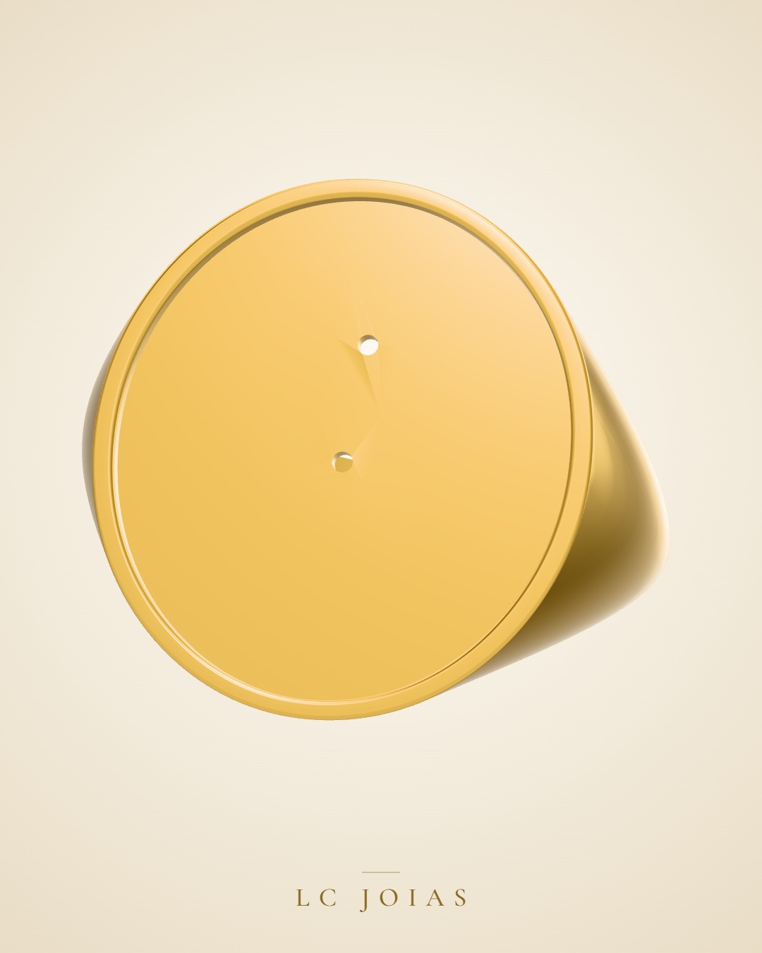 Anel 7803 an oval em ouro