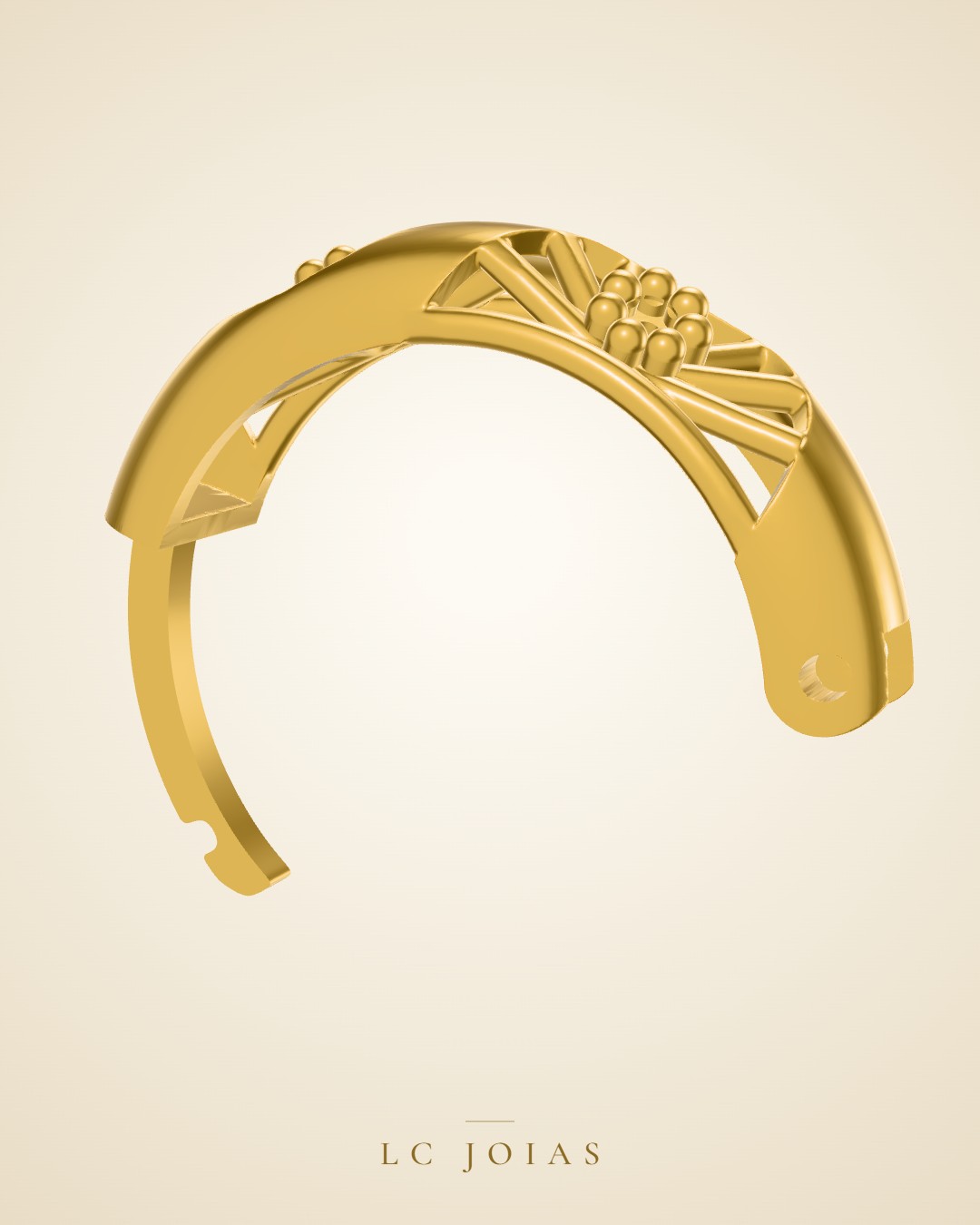 Brinco 6780 br 02 em ouro
