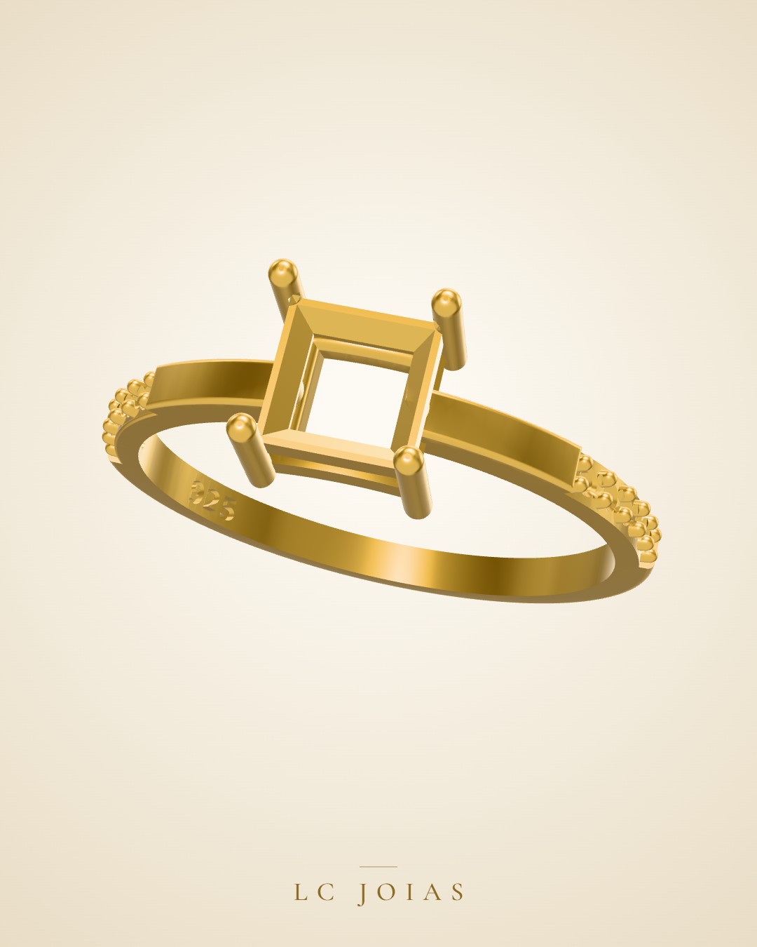 Anel ag 2317 an em ouro
