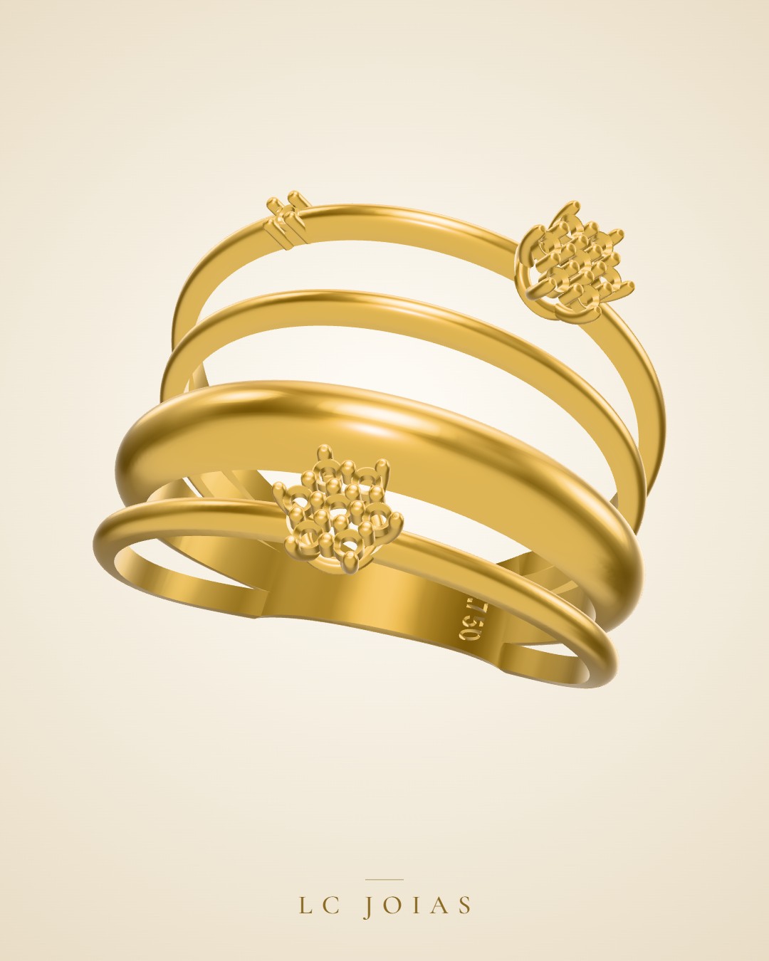 Anel 8340 an em ouro