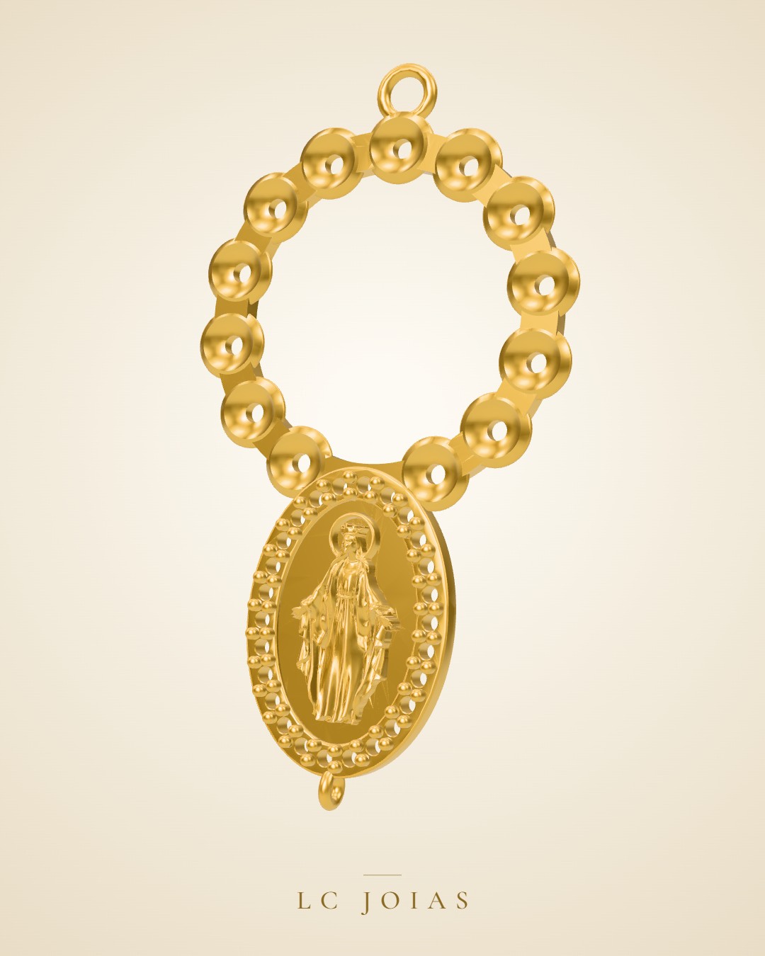 Pingente 8395 pg em ouro
