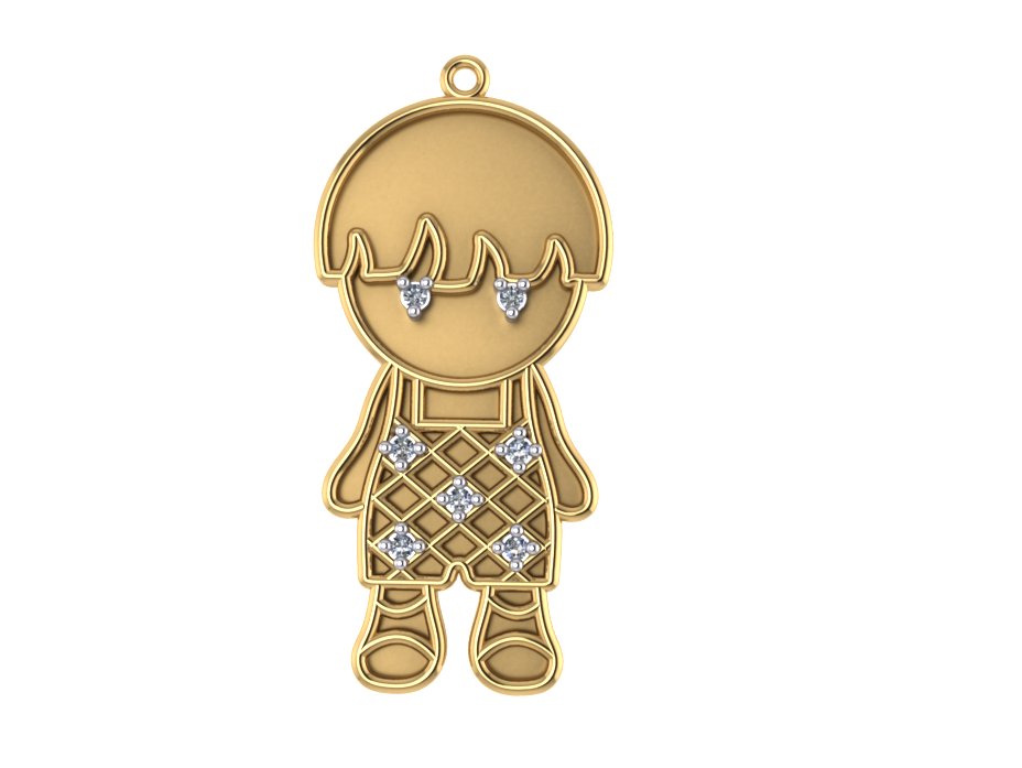 Pingente 7218 pg em ouro