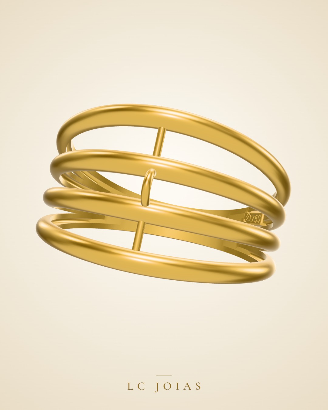 Anel 1203 z an em ouro