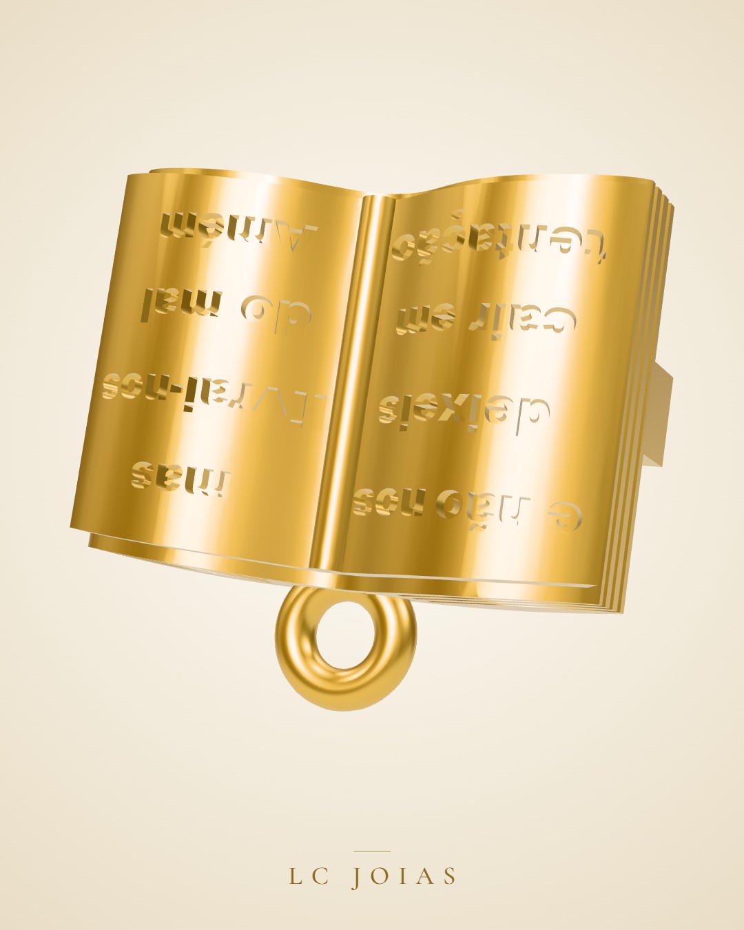 Berloque 852 ber em ouro