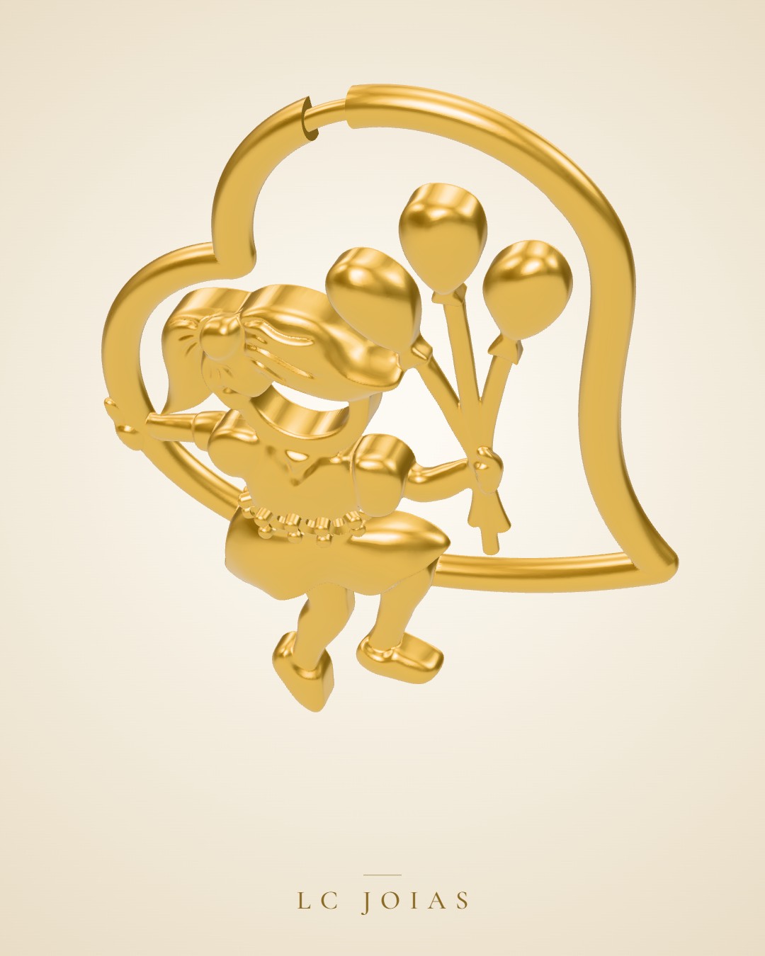 Pingente 7214 pg em ouro