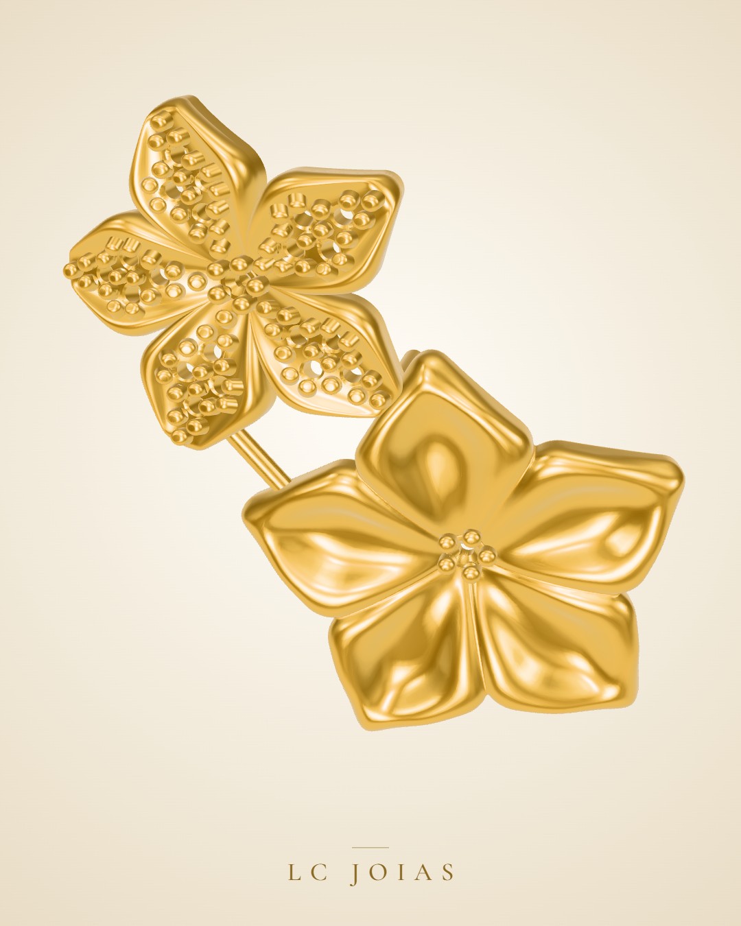 Anel 7587 an aplique em ouro
