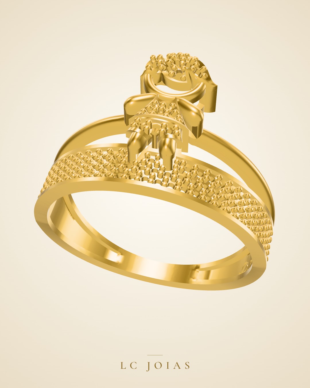 Anel 609 an em ouro