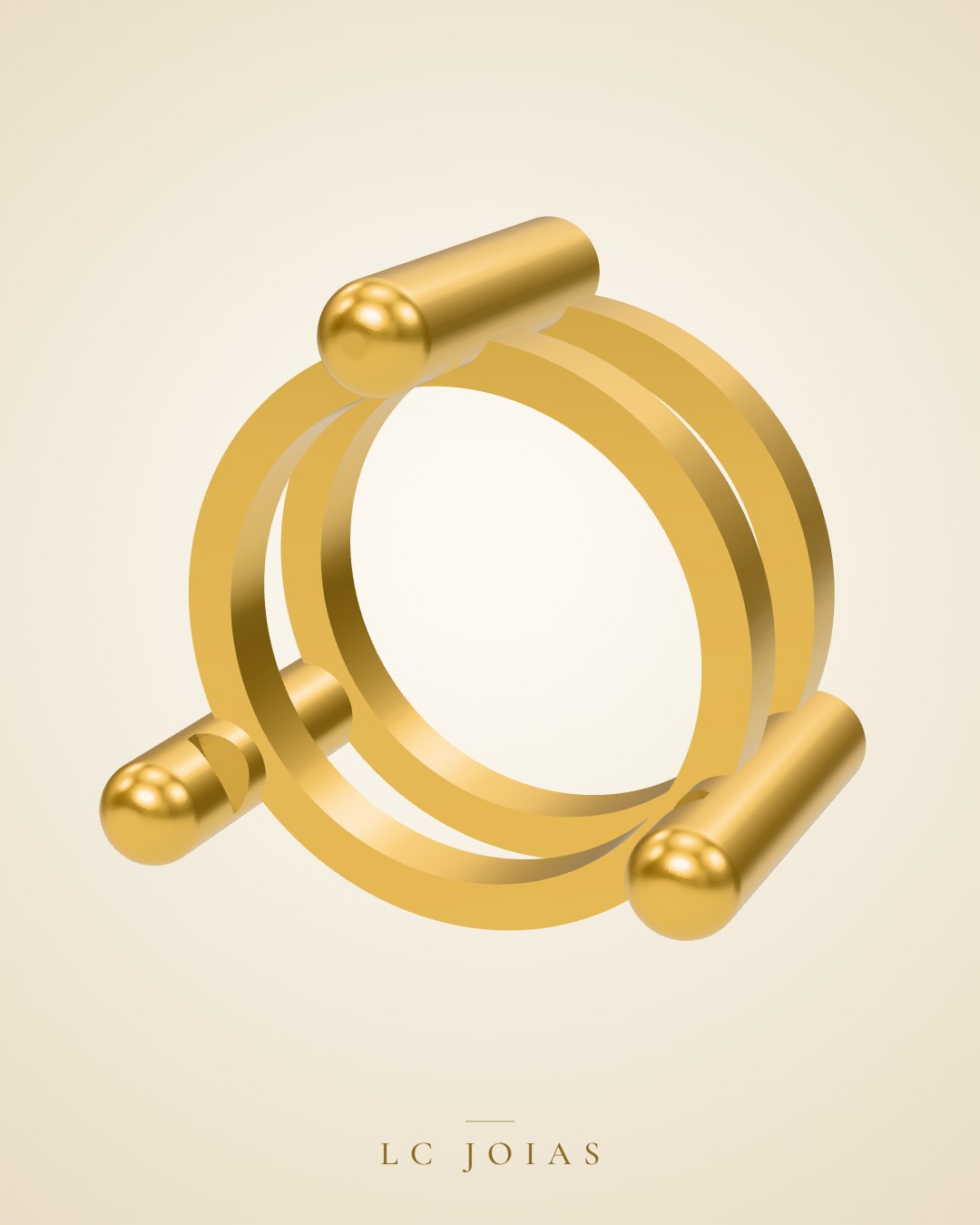 Pingente 1574 pg 6mm em ouro