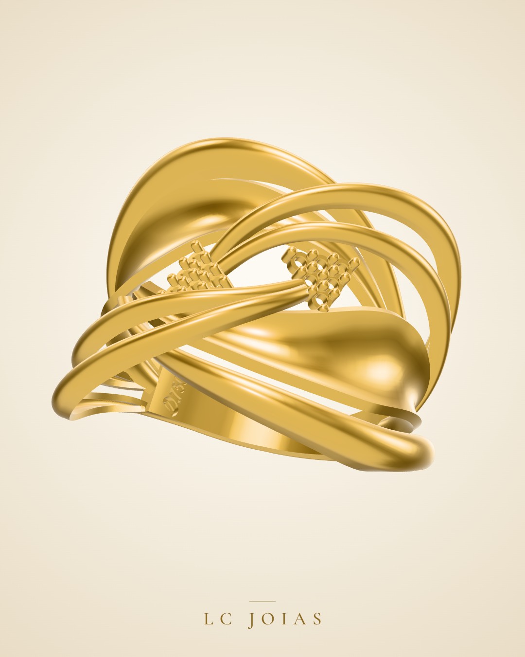 Anel 8332 an em ouro