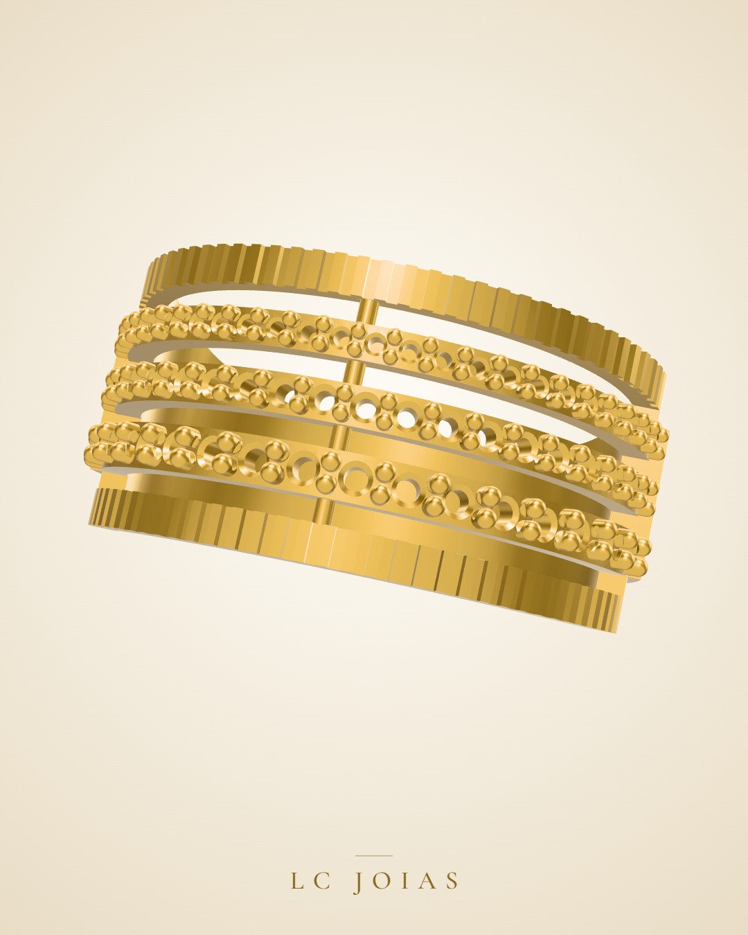 Anel 0538 an em ouro