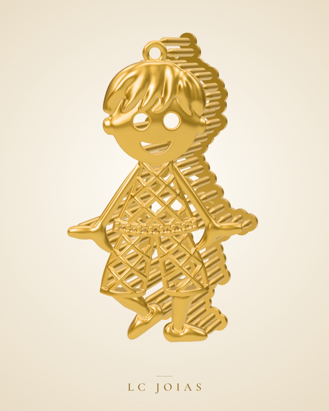 Pingente 7356 pg menino concerto em ouro