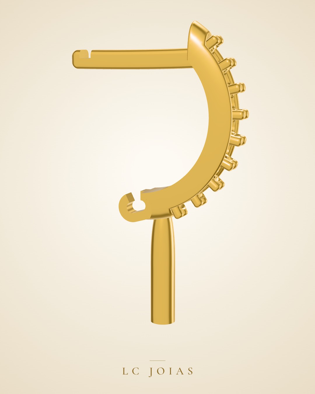 Brinco d 0126 br 10mm em ouro