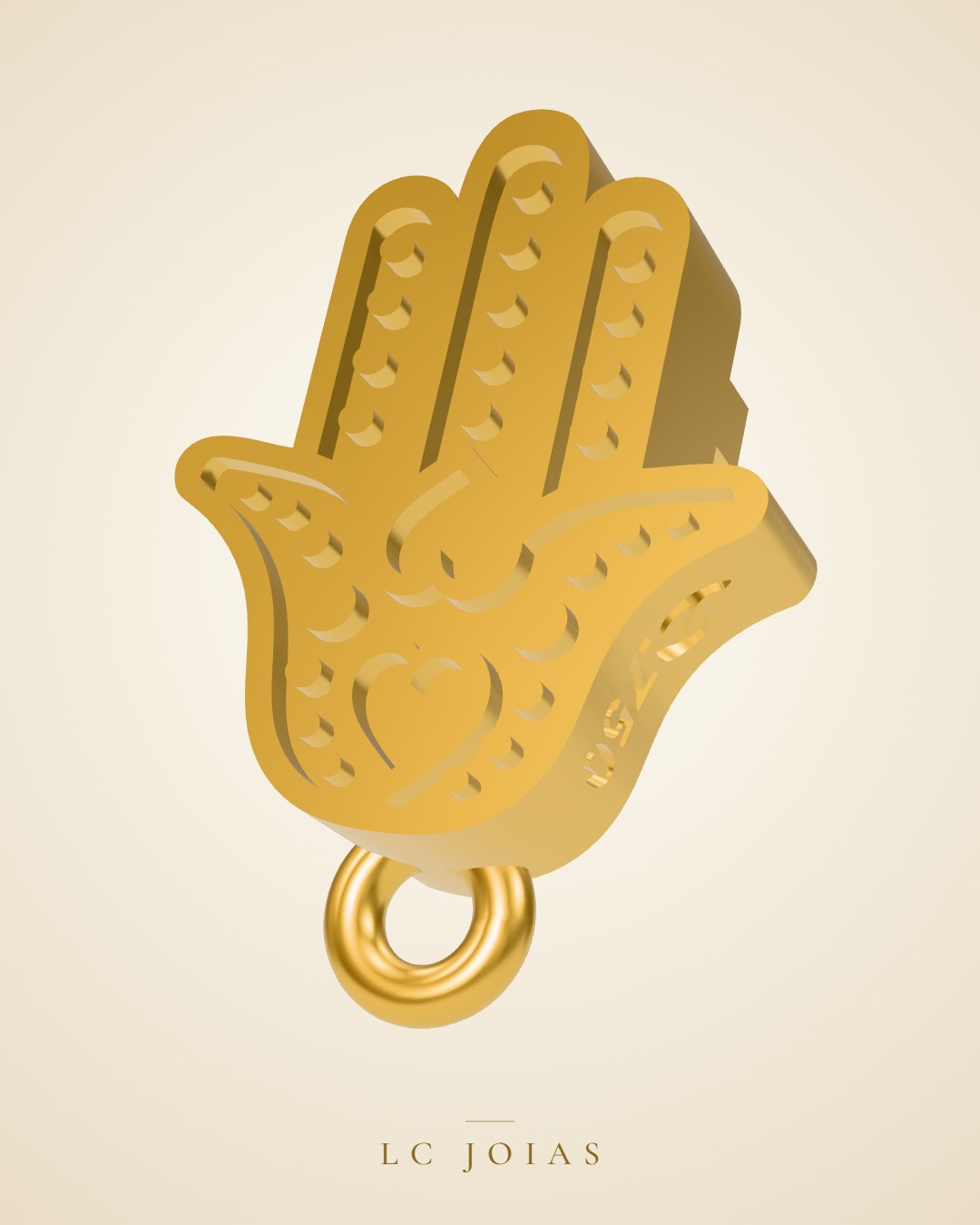 Berloque 856 ber c em ouro