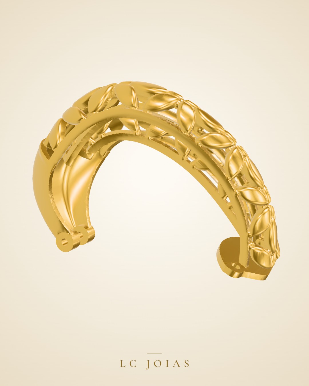 Brinco 1132 z br espelhar em ouro