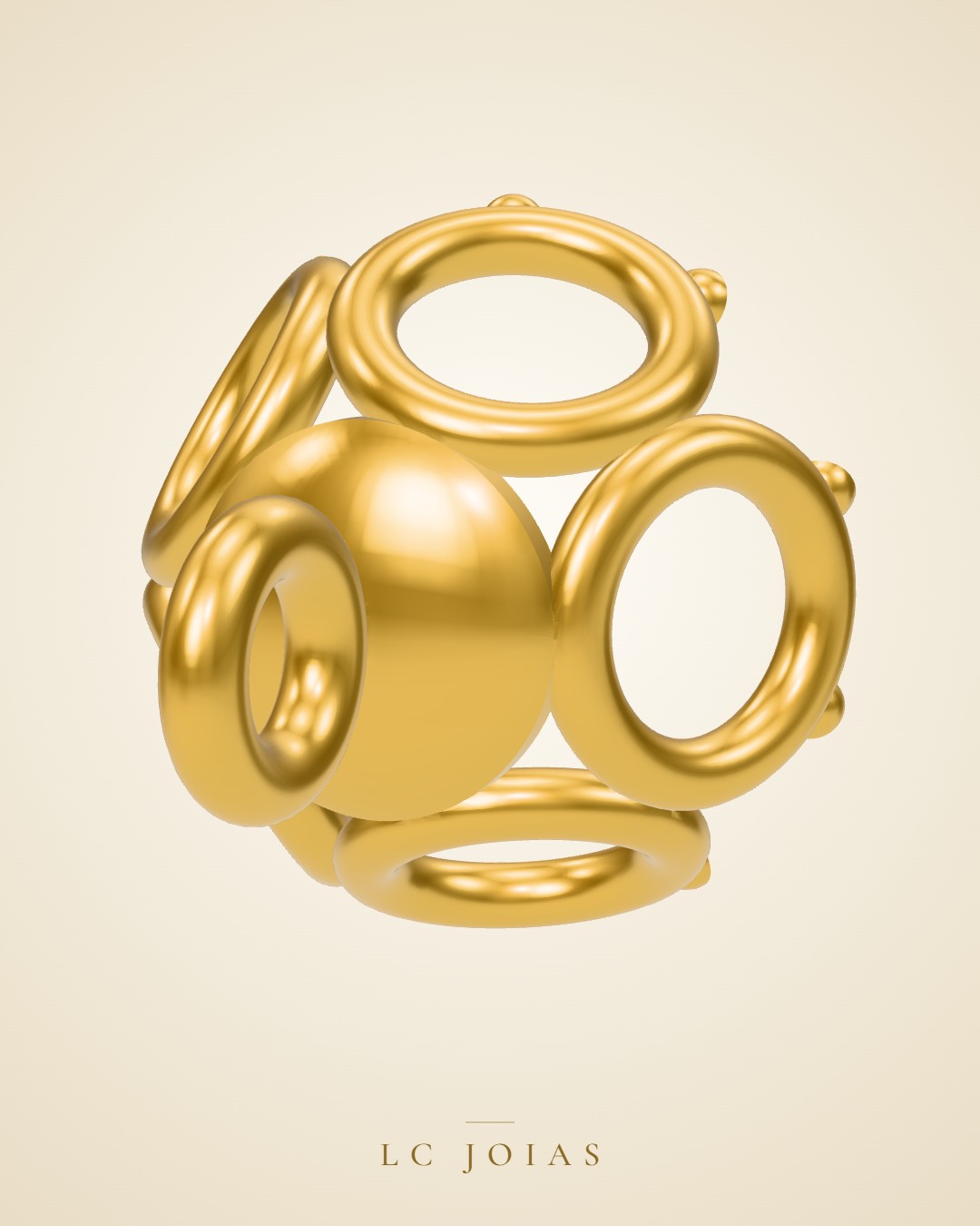 Pingente 6541 pg em ouro