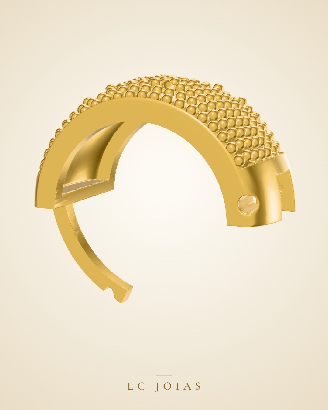 Brinco brinco p cravada em ouro