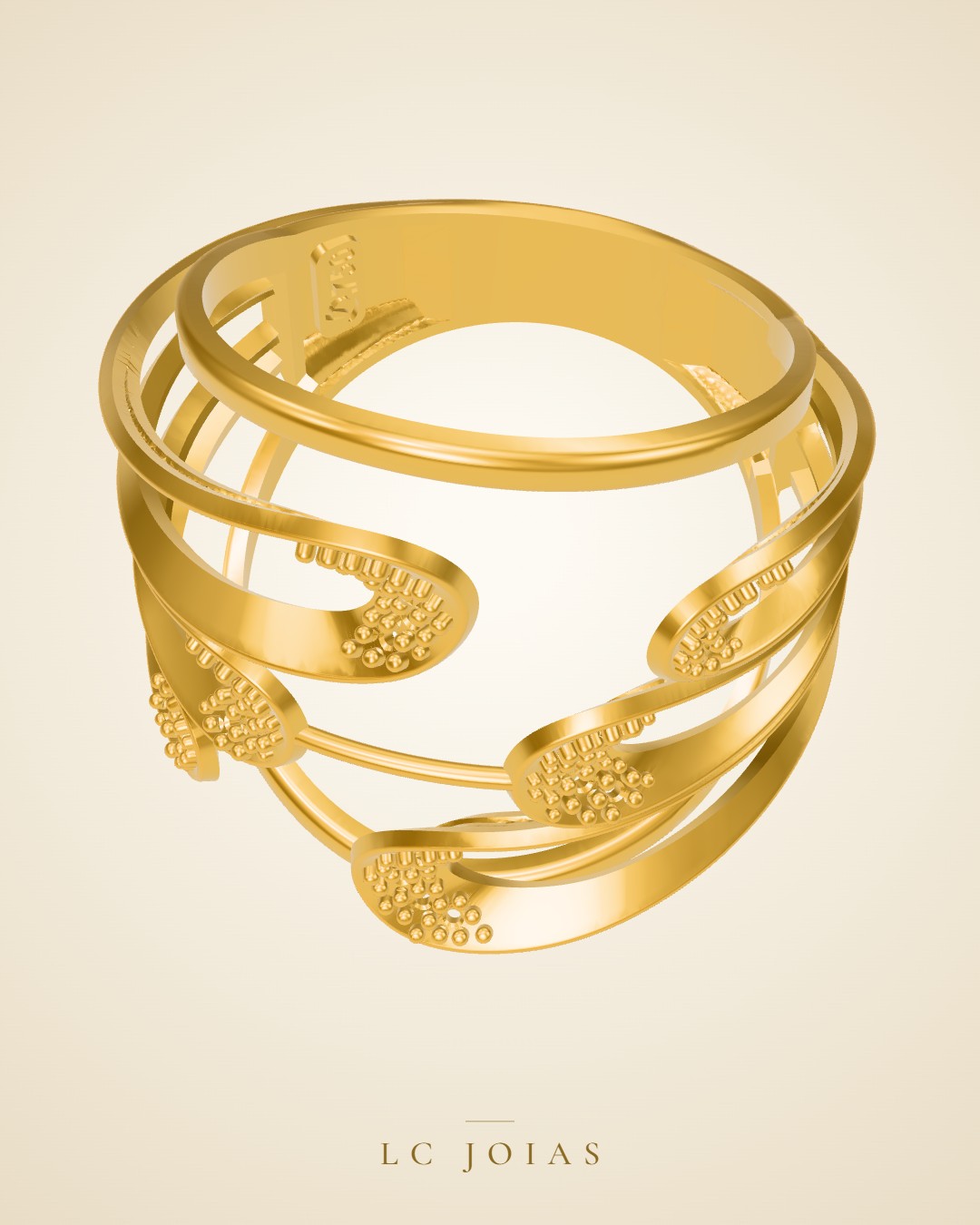 Anel 8164 an em ouro