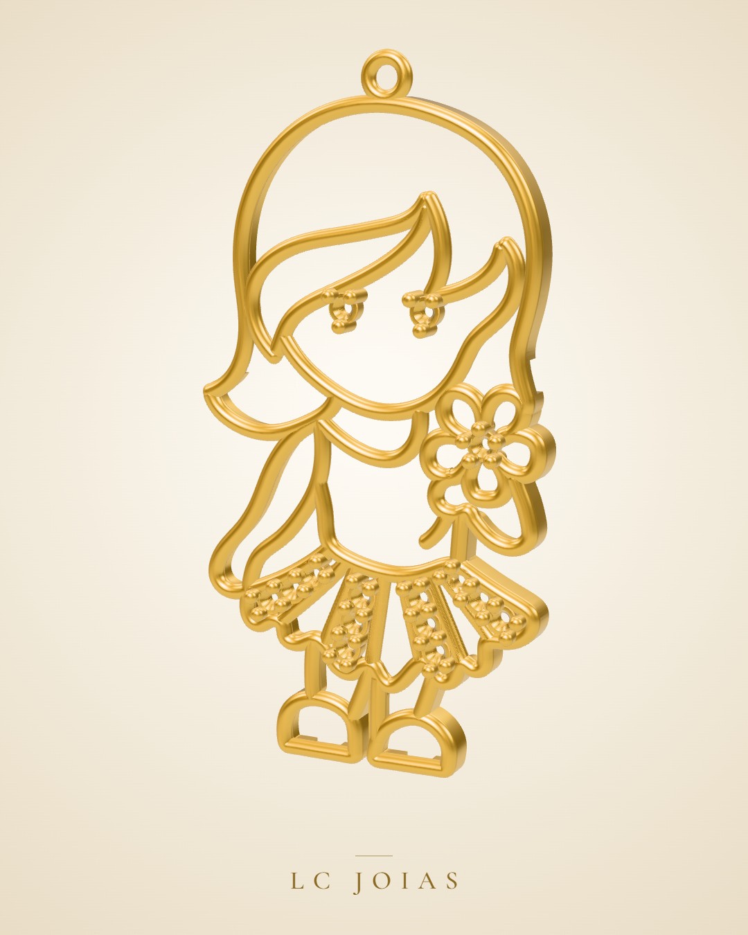 Pingente 7220 pg em ouro