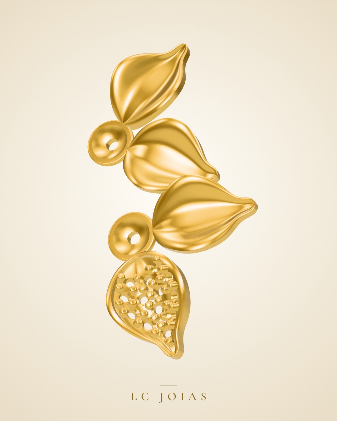 Brinco 7594 br (fazer espelho) em ouro
