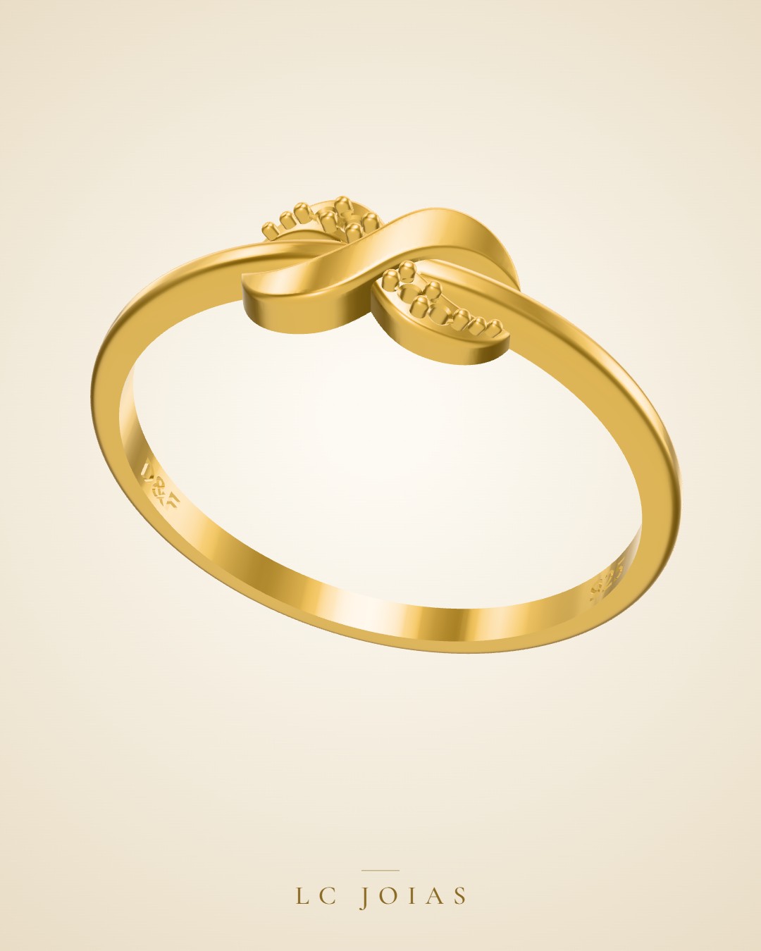 Anel ag 1929 an em ouro