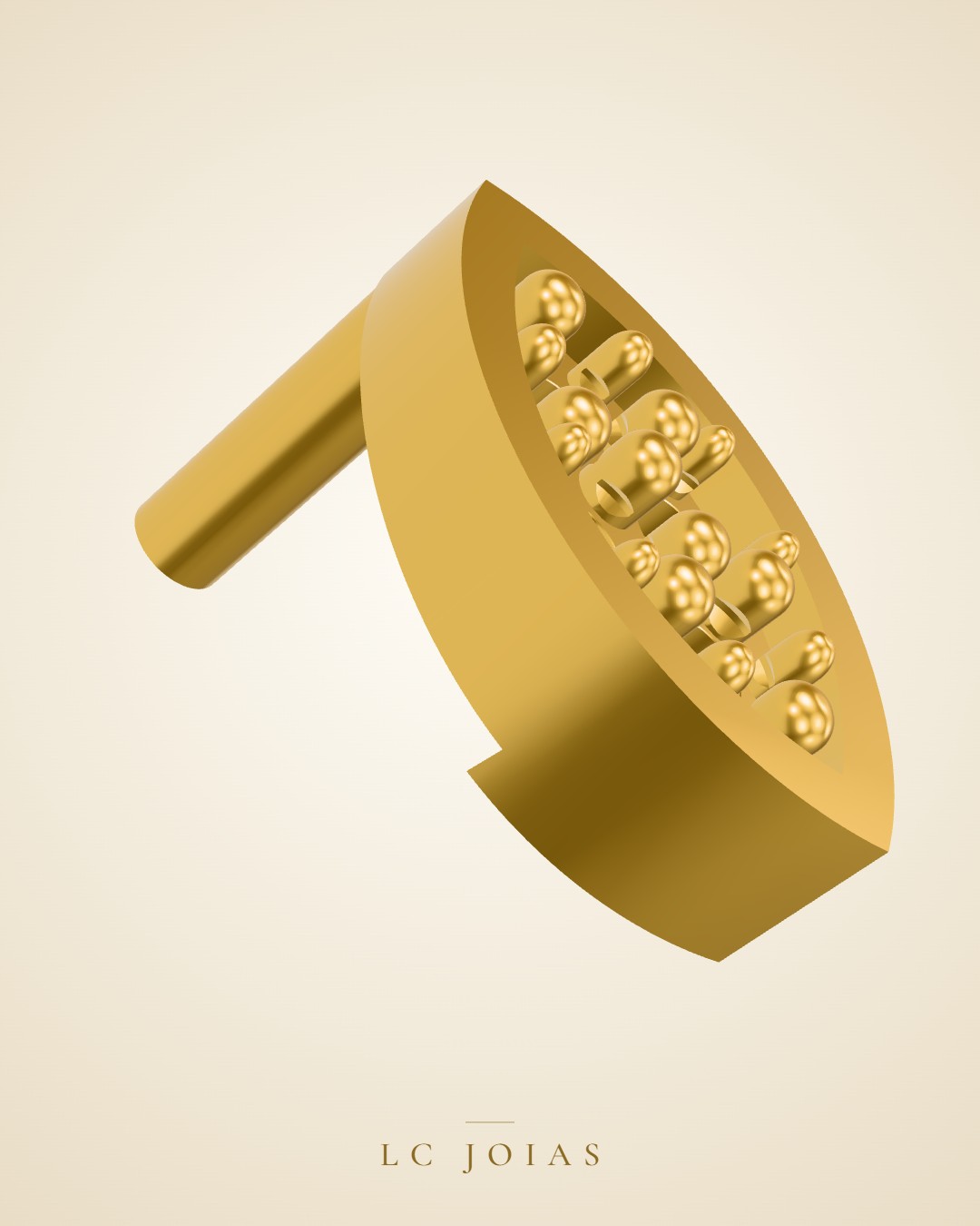 Brinco 8096 br b espelhar em ouro