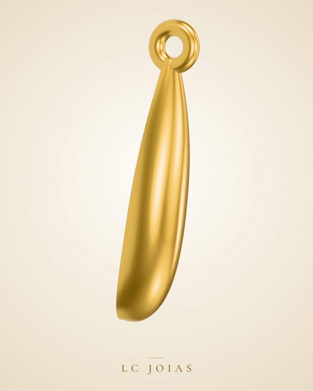 Brinco 6229br cima em ouro