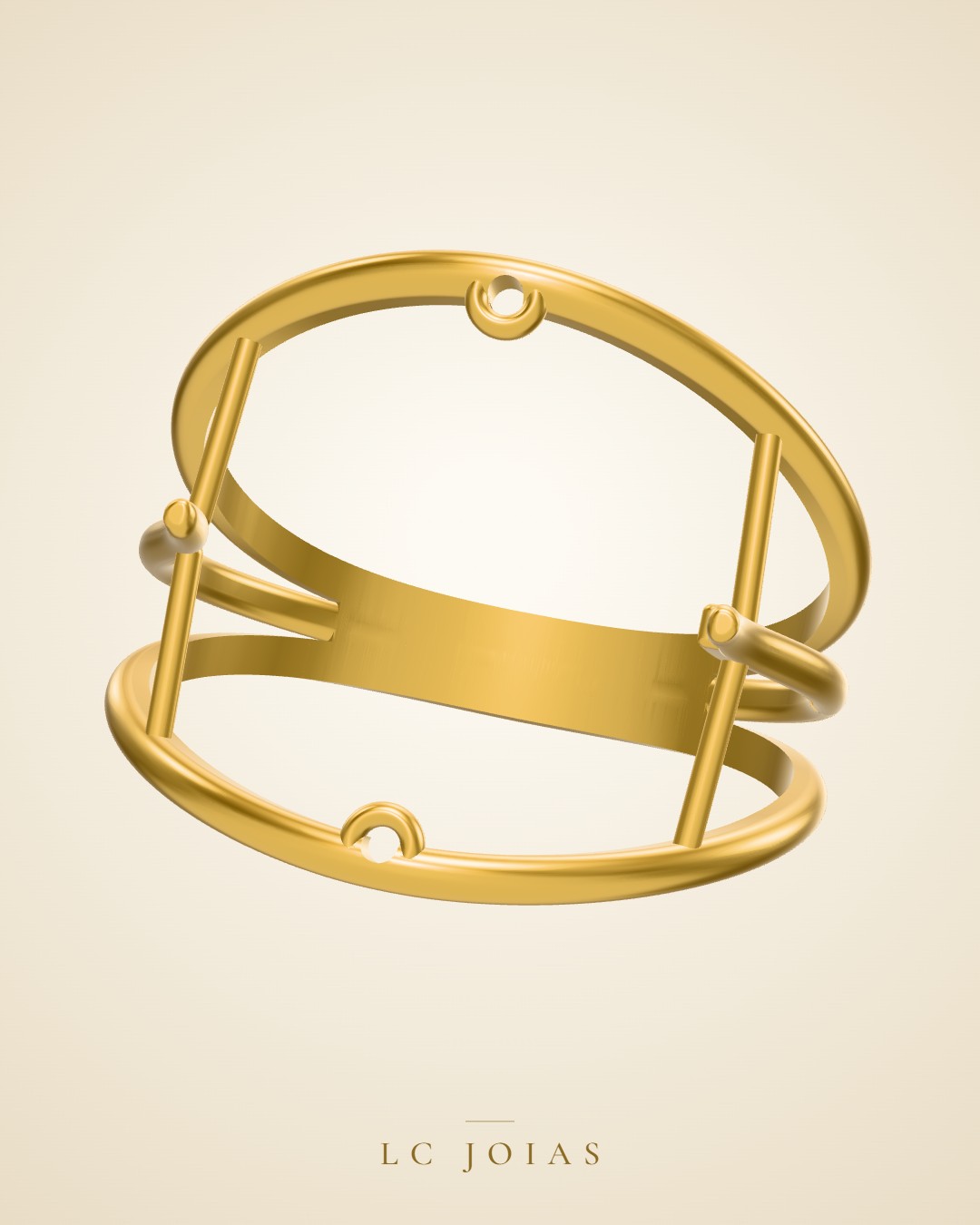 Anel 8126 an aro em ouro
