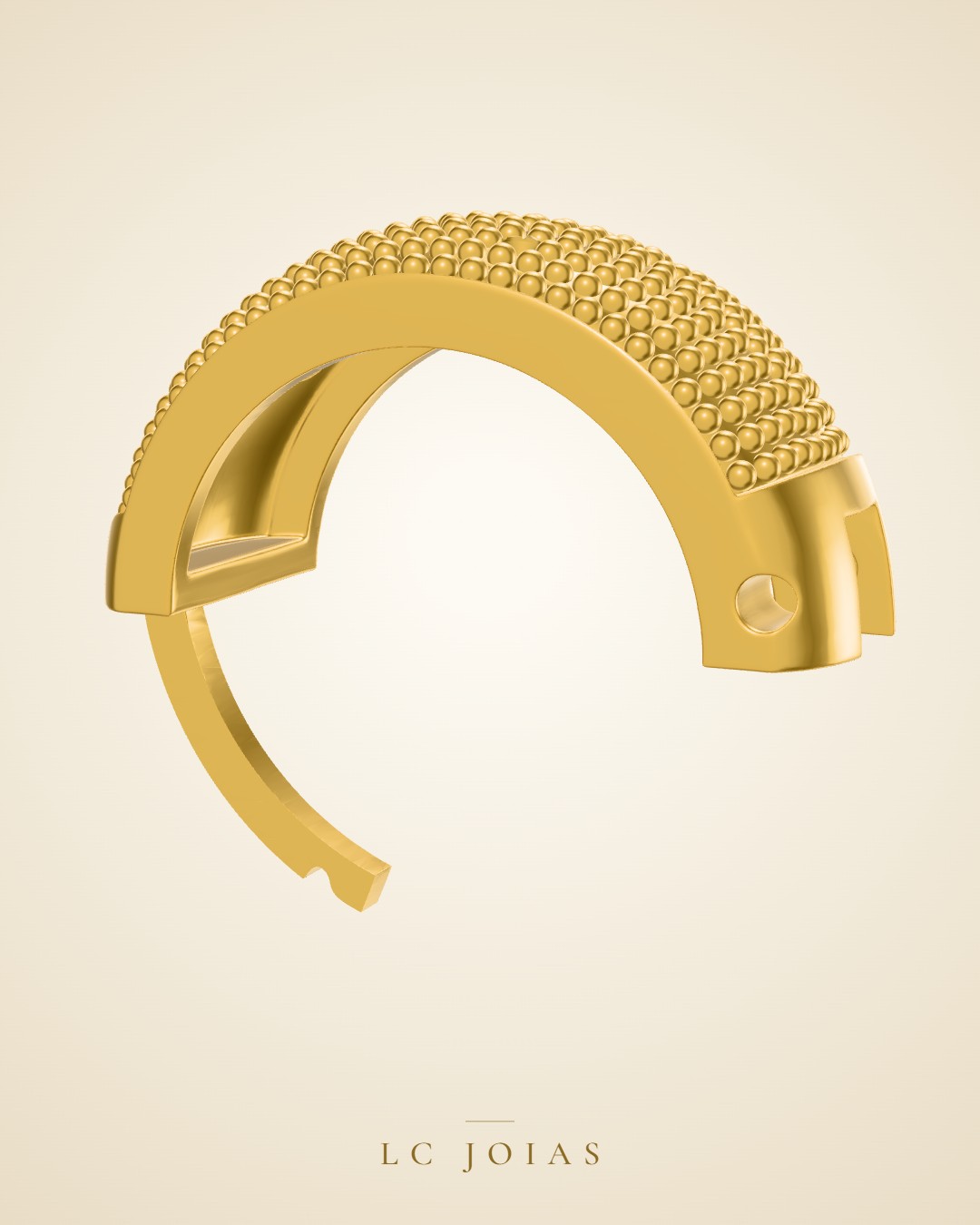 Brinco brinco cravado g em ouro