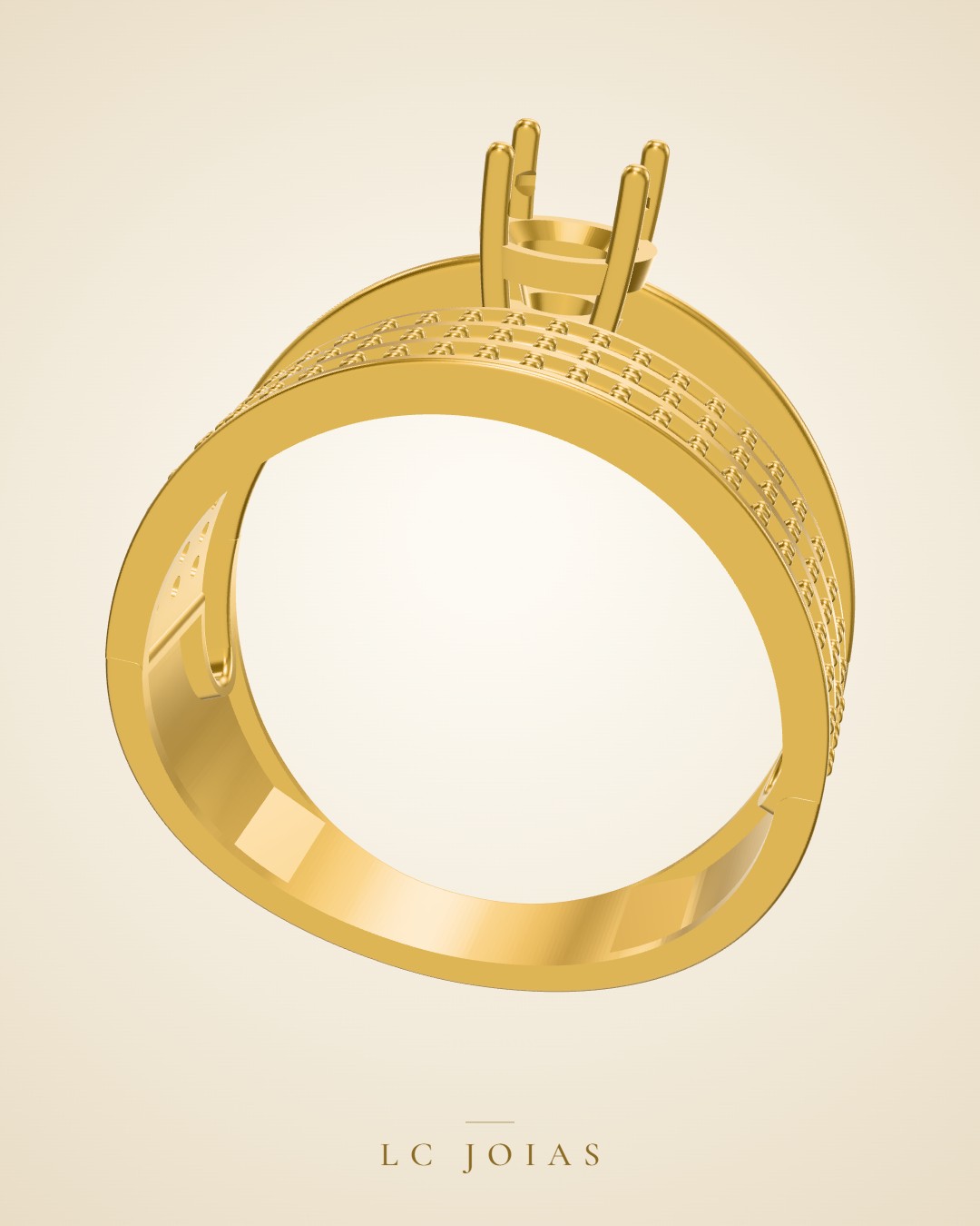Anel 1243 z an em ouro