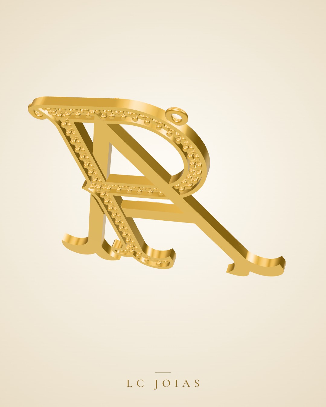 Pingente 8439 pg paz em ouro