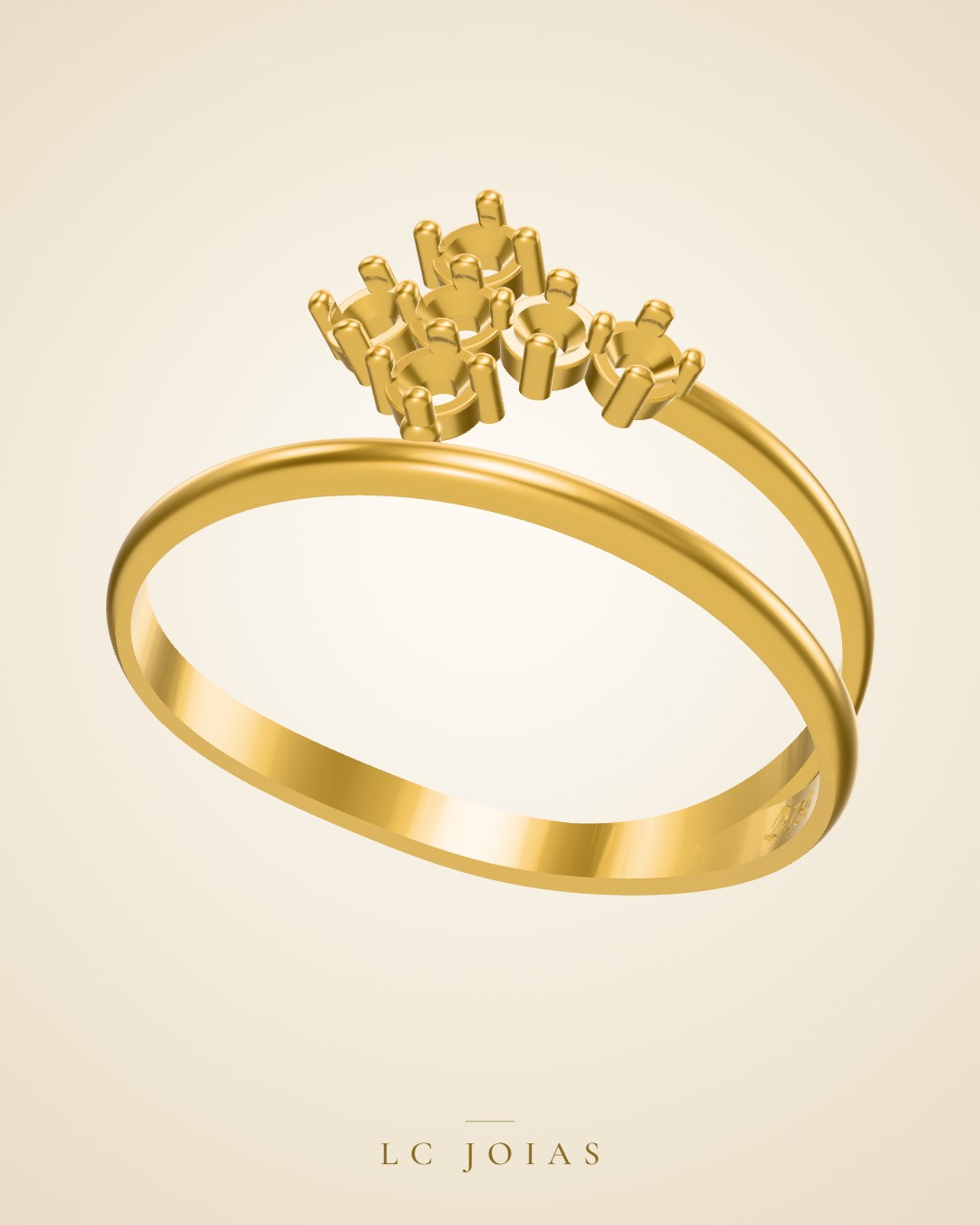 Anel 6903 an em ouro
