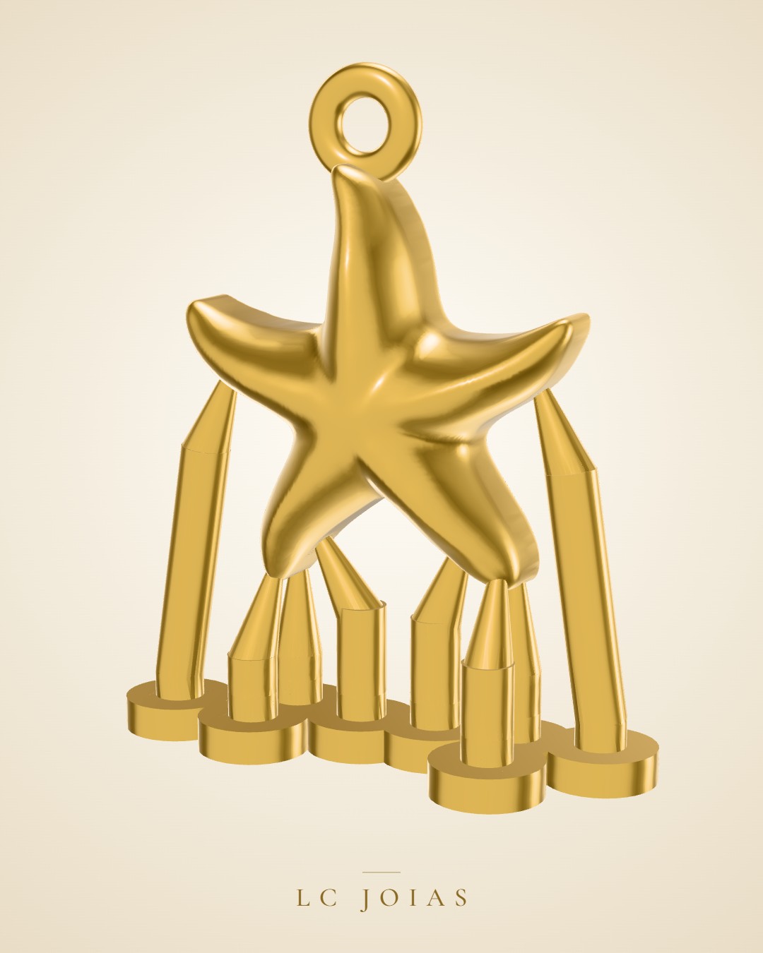 Pingente 7385 pg-01 em ouro