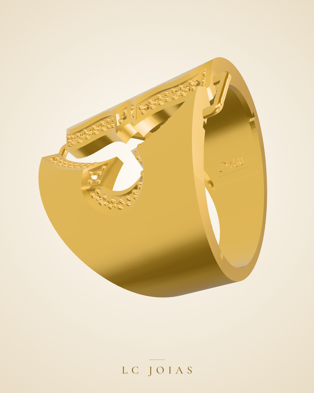 Anel 7664 an em ouro