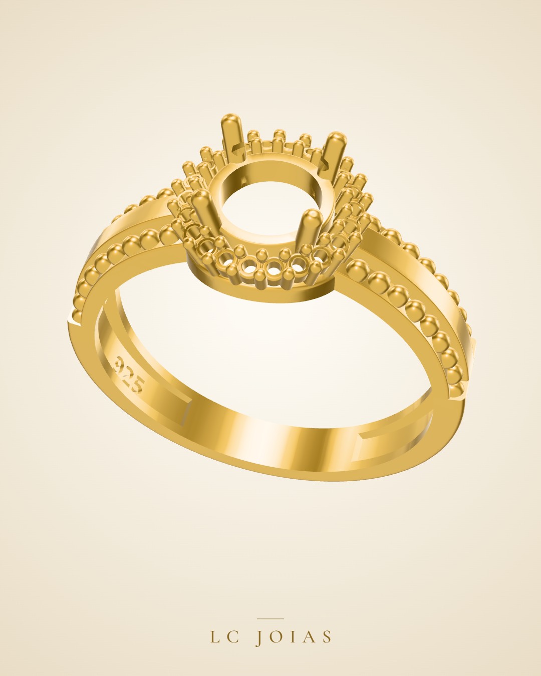 Anel ag 2345 an em ouro