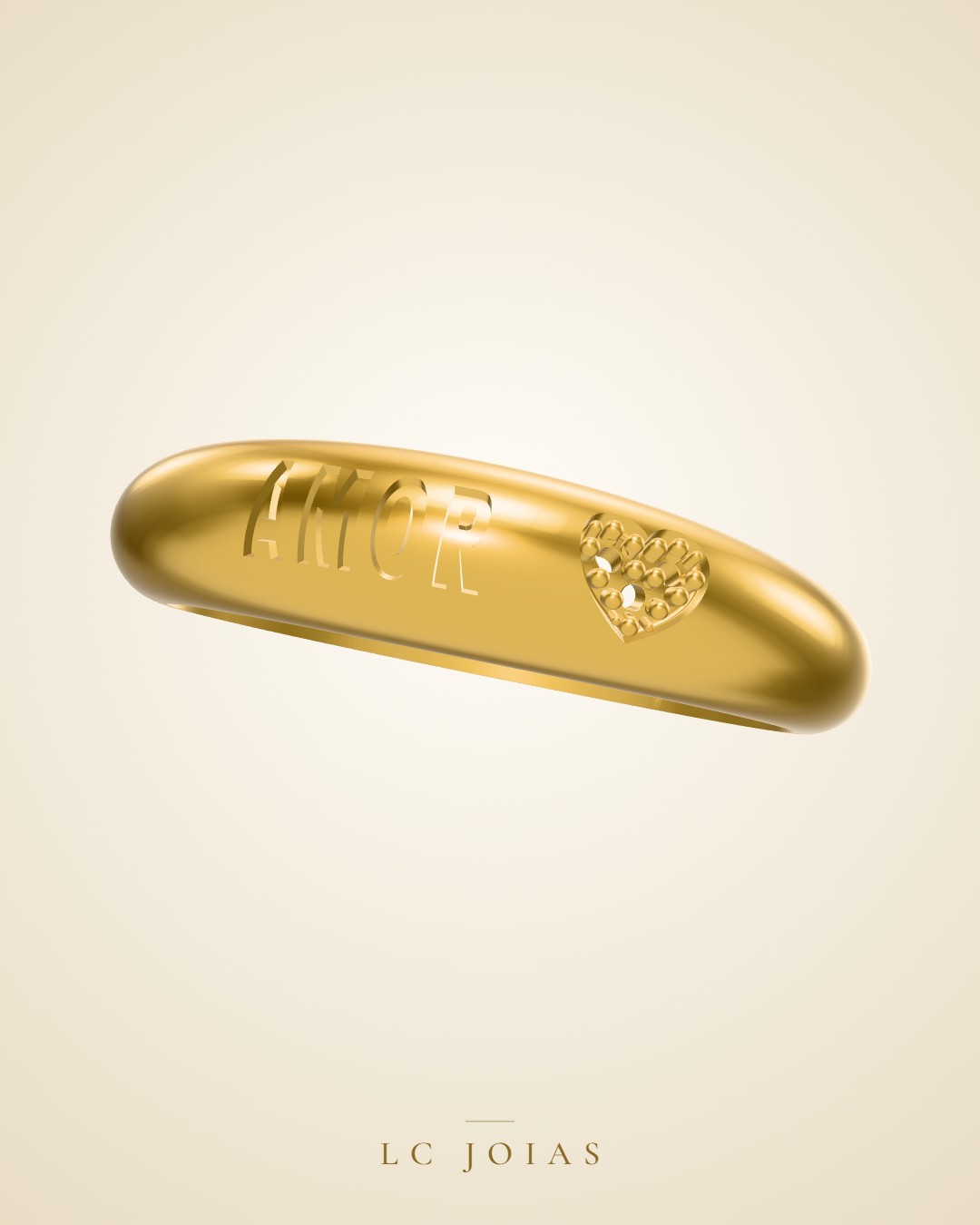 Anel 7550 an em ouro
