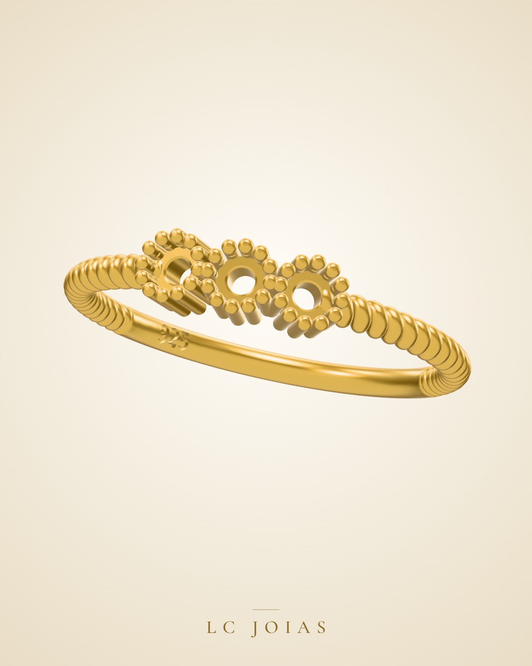 Anel ag 2263 an 13 em ouro