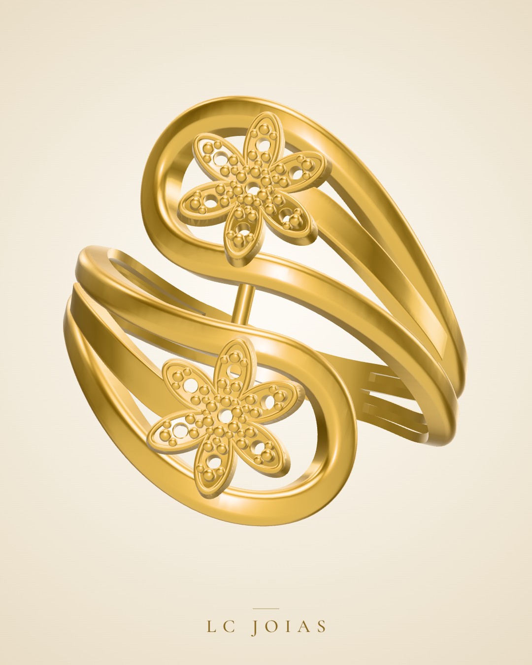 Anel ag 2361 an em ouro