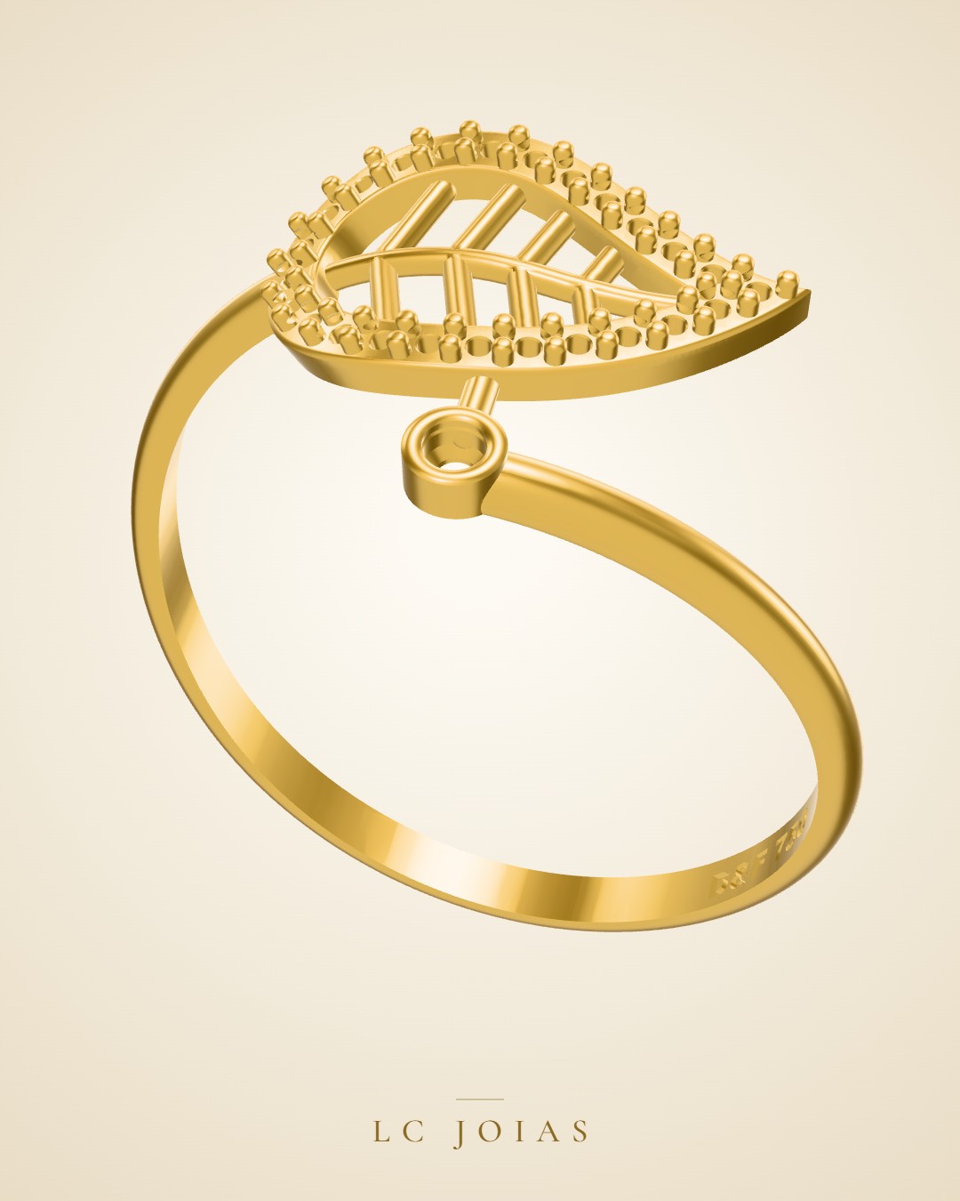 Anel 629 an em ouro