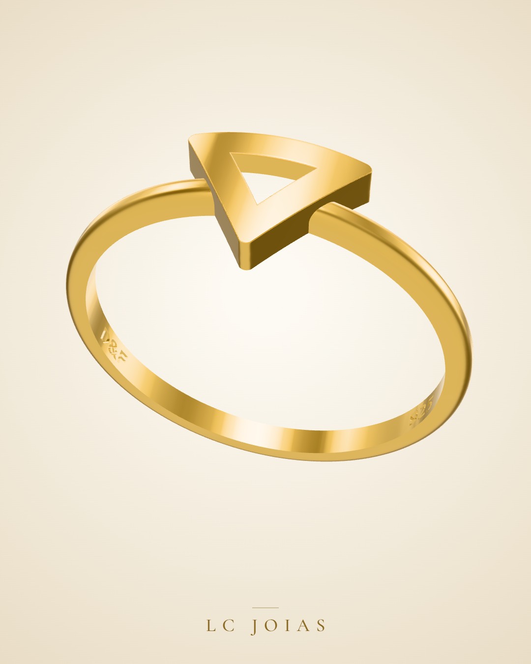 Anel ag 1915 an em ouro