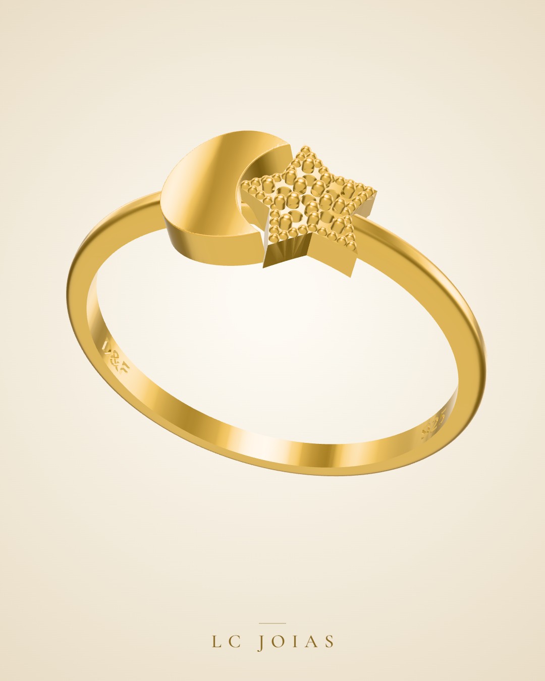Anel ag 1928 an em ouro