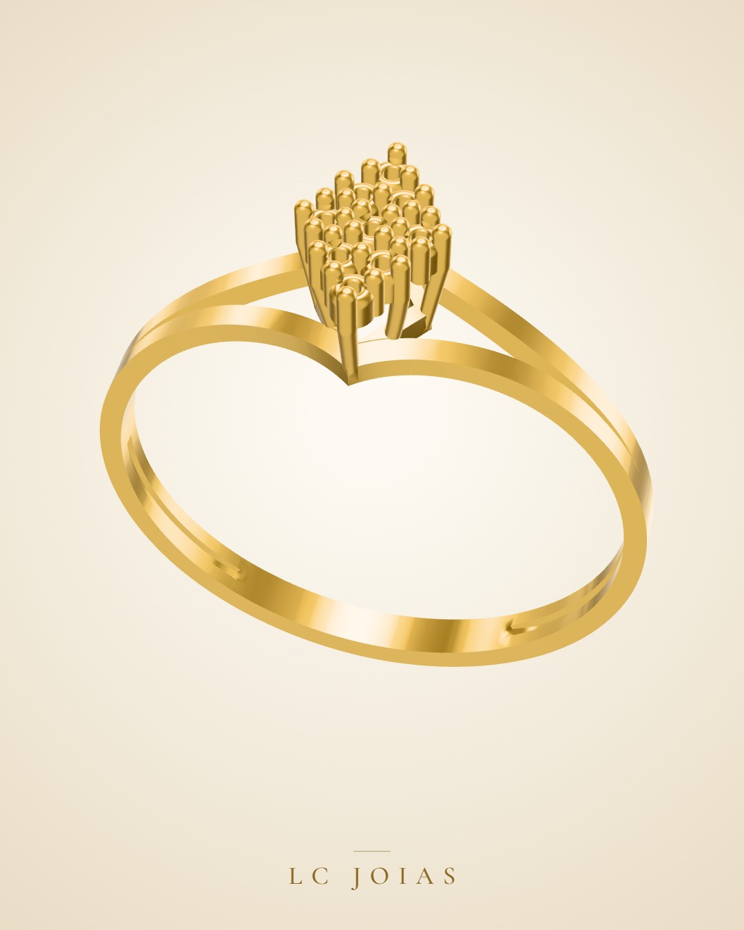 Anel 7132 an em ouro