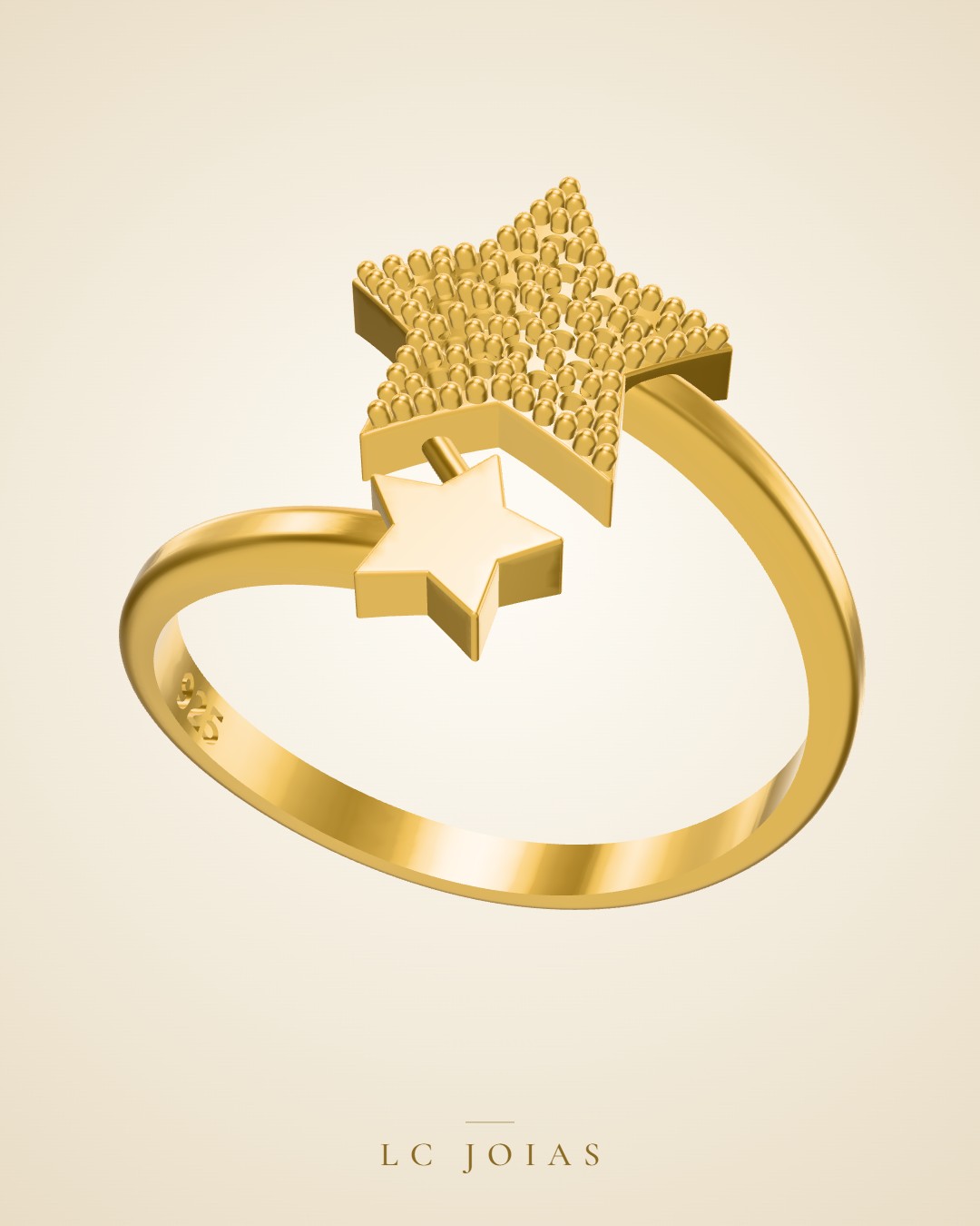 Anel ag 2346 an em ouro
