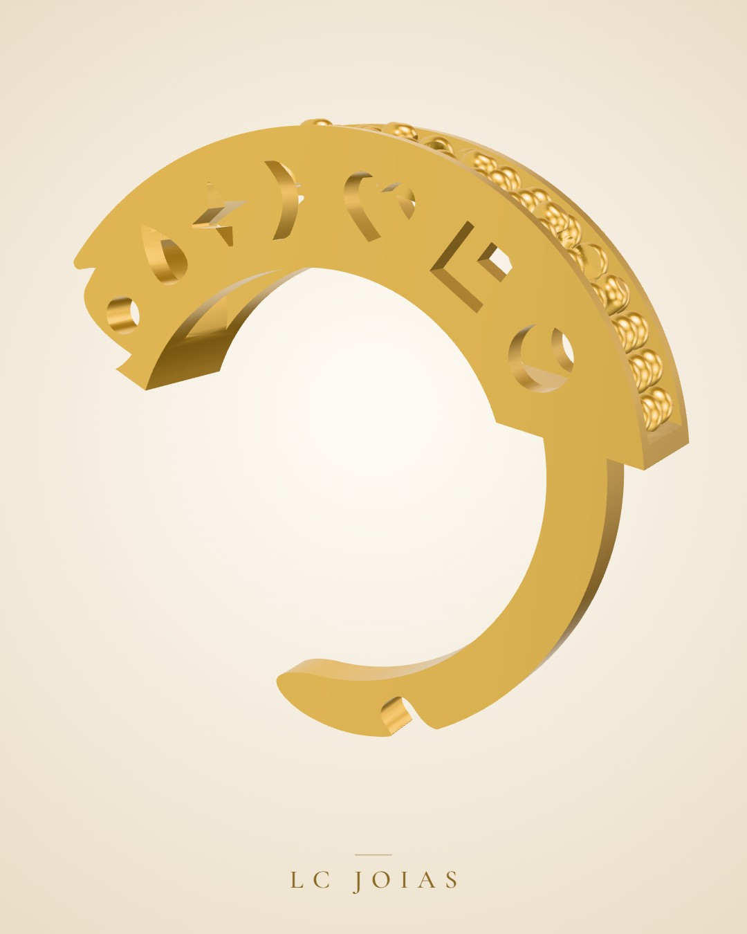 Brinco 7112 br p em ouro